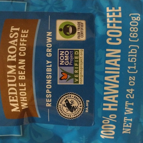 Kauai Medium Roast Whole Bean Coffee 24oz - Picture 2 of 4